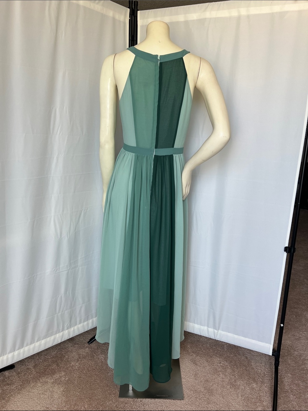 ModCloth High-Low Colorblock Chiffon Maxi Dress - Picture 8 of 11